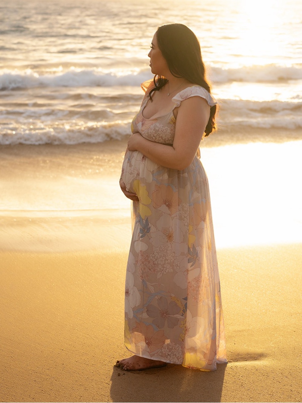 Floral Maxi Dress - Soft Pastel